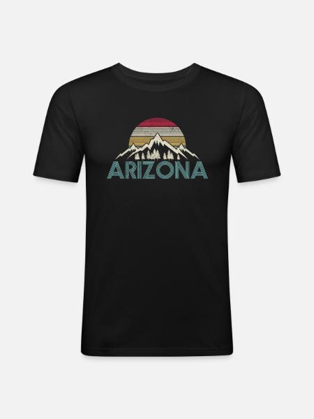 Millésime arizona - T-shirt près du corps Homme - noir