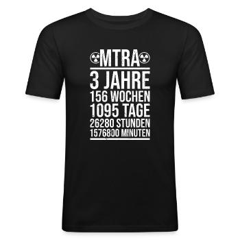 MTRA Medizinisch-Technischer Radiologie Mta - Männer Slim Fit T-Shirt - Schwarz - Vorne - Nik (191cm)