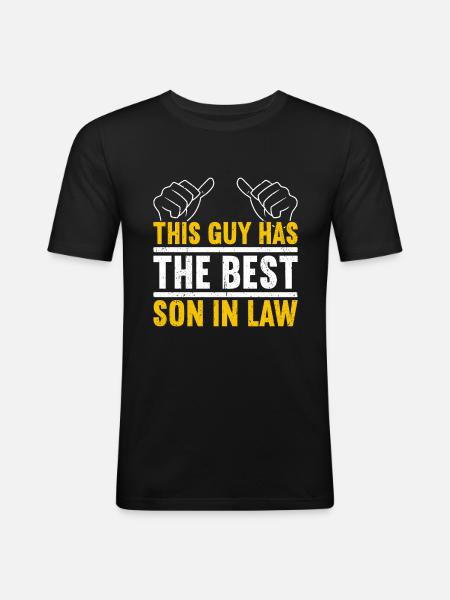 Son In Law - Men's Slim Fit T-Shirt - black