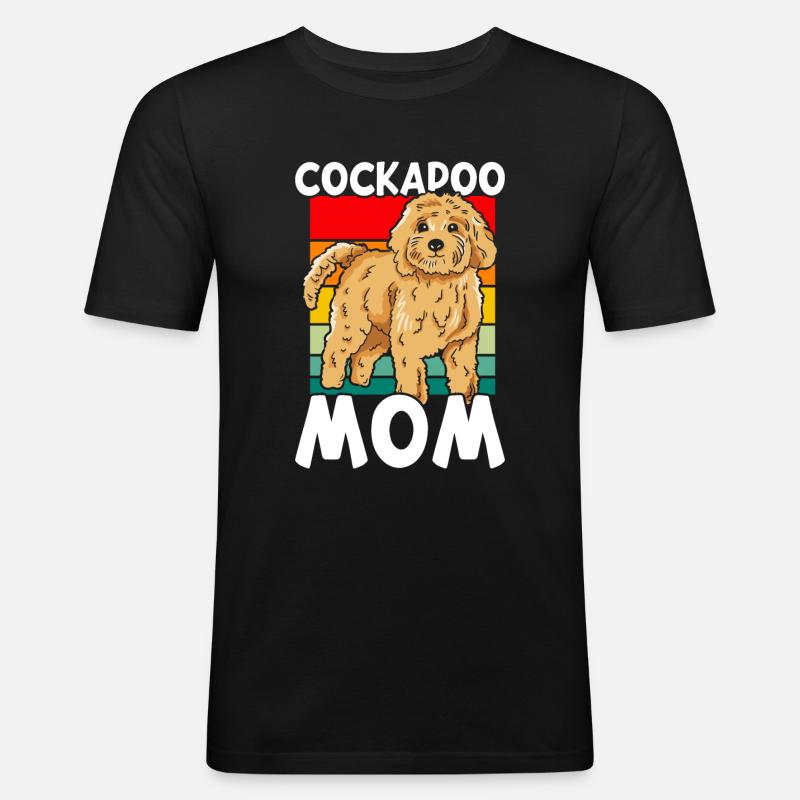 Cockapoo Hund - Männer Slim Fit T-Shirt - Schwarz