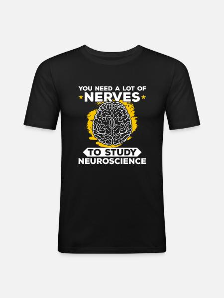 Neuroscience Neuroscientist Neurology Neurologist - Men's Slim Fit T-Shirt - black