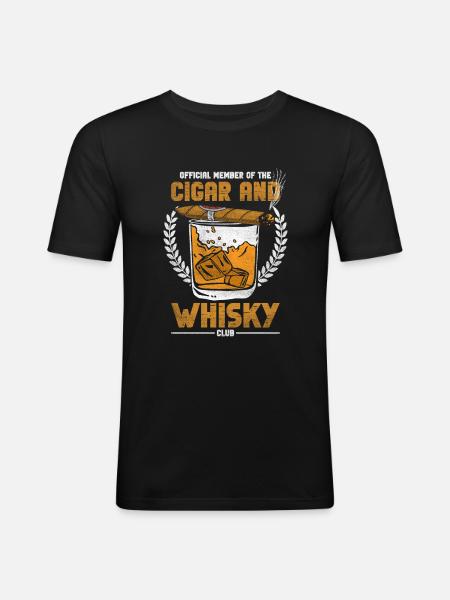 Cigar Cigars - Men's Slim Fit T-Shirt - black