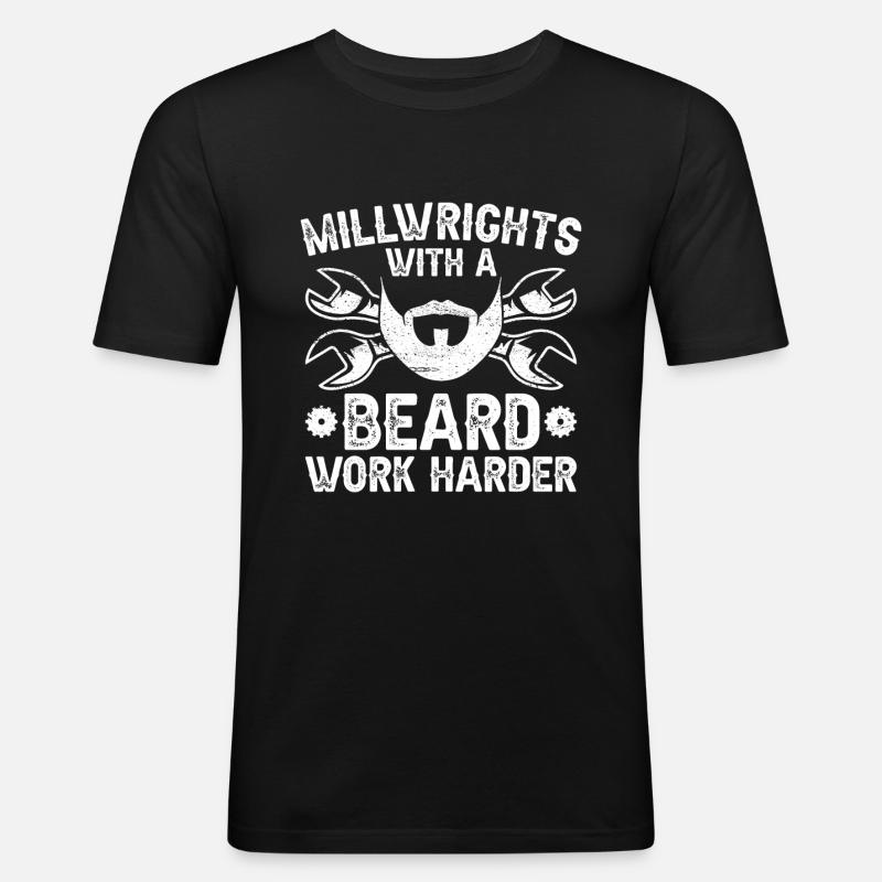 Millwright Millwrights - Men's Slim Fit T-Shirt - black