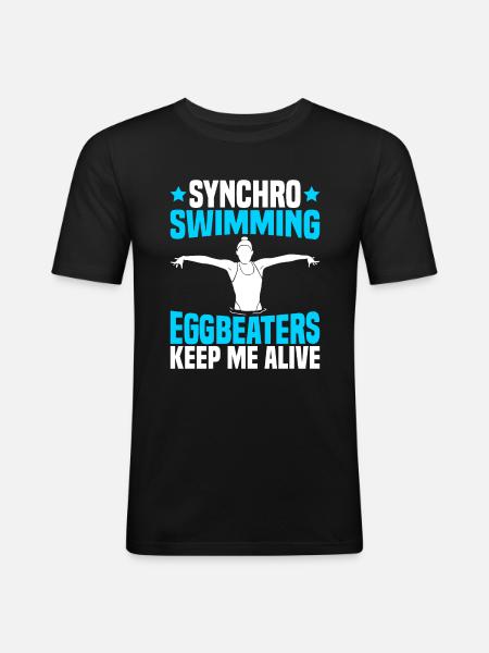 Synchronized Swimming - Men's Slim Fit T-Shirt - black