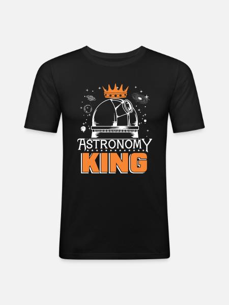 Astronomy Love - Men's Slim Fit T-Shirt - black