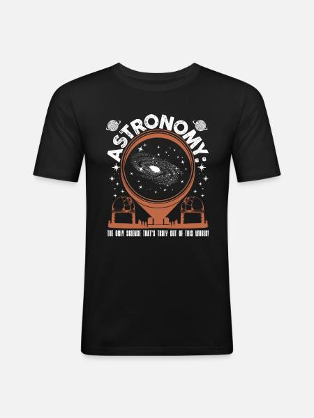Astronomy science - Men's Slim Fit T-Shirt - black
