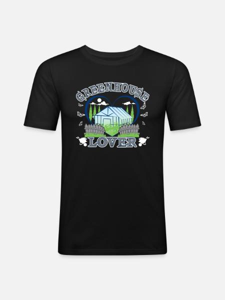 Liebhaber des Gewächshauses - Männer Slim Fit T-Shirt - Schwarz