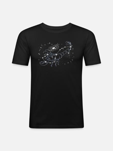 Star gazing Astronomy - Men's Slim Fit T-Shirt - black