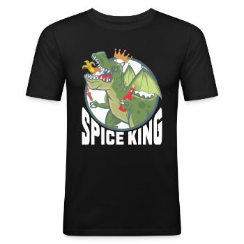 Spice King - Men's Slim Fit T-Shirt - black - Front - Nik (191cm)