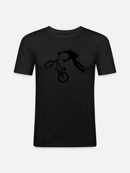 DIRT JUMP BMX - Men's Slim Fit T-Shirt - black