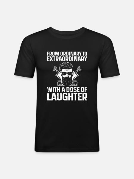 Coiffeur Coiffeur Coiffeur Coiffure Coiffure - T-shirt près du corps Homme - noir