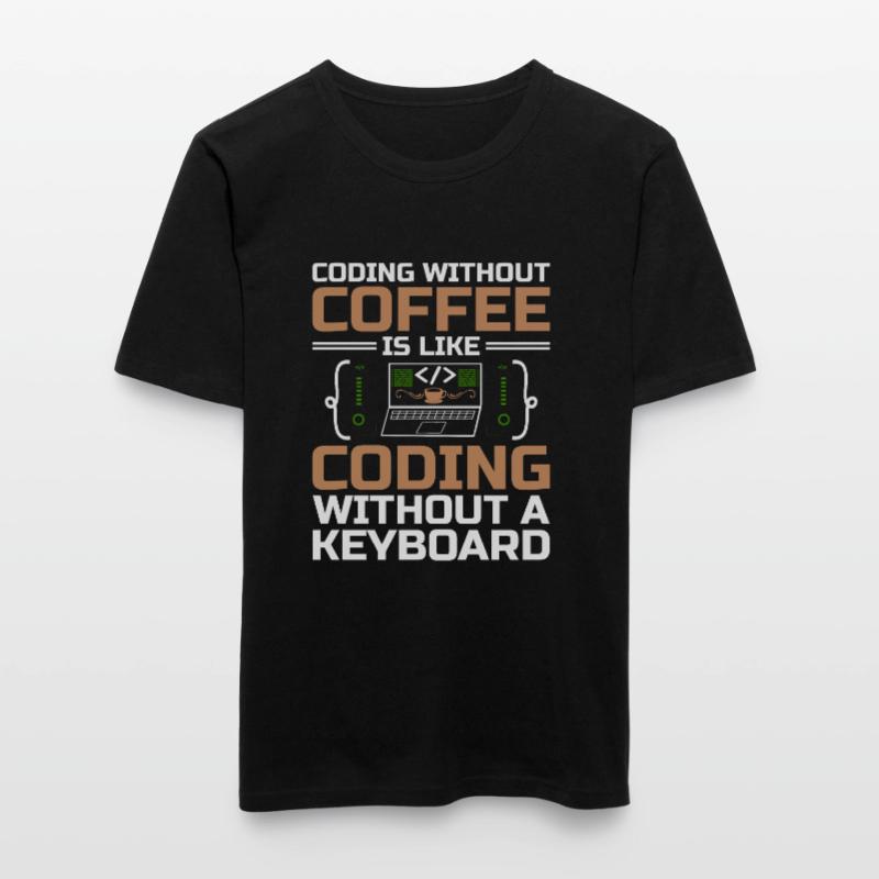 Coffee Coding Programmer Coder Developer Nerd Coff Men's Slim Fit T-Shirt