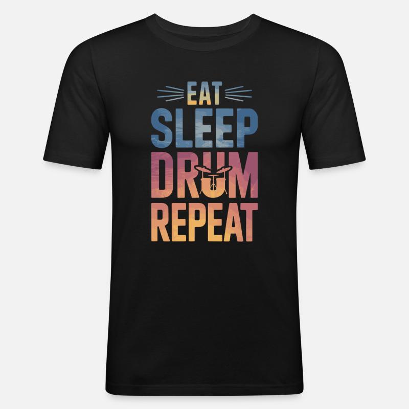 Drums Drummers Drummers - Men's Slim Fit T-Shirt - black