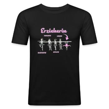 Educator dream job - Men's Slim Fit T-Shirt - black - Front - Nik (191cm)