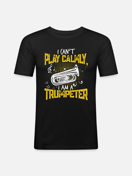Trumpet Trumpeter Trumpet Player - Men's Slim Fit T-Shirt - black
