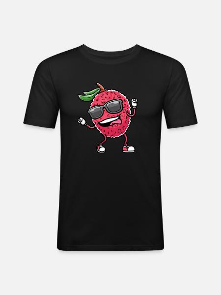 Dancing muskrat rodent - Men's Slim Fit T-Shirt - black