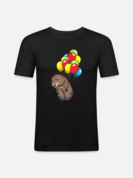 Muskrat - Men's Slim Fit T-Shirt - black