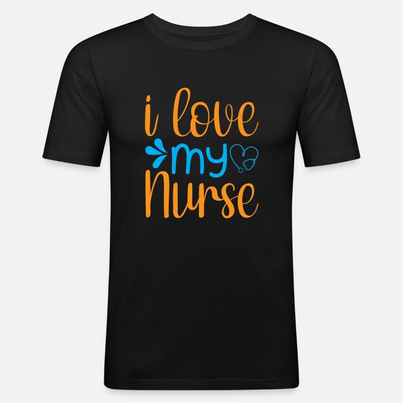 KRANKENSCHWESTER Pflegerin - Männer Slim Fit T-Shirt - Schwarz