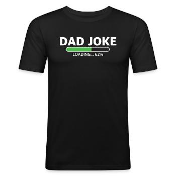 Loading Papa Joke | funny sayings, child - Men's Slim Fit T-Shirt - black - Front - Nik (191cm)