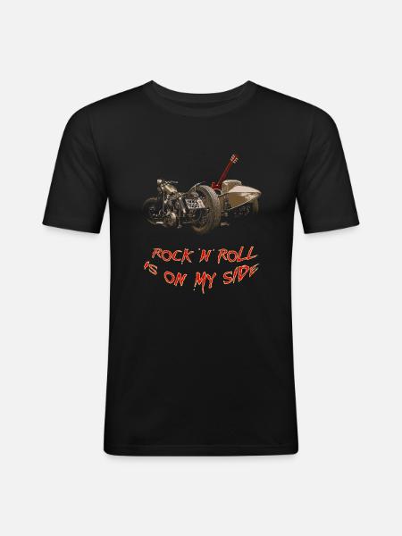 Only Sidecar - T-shirt près du corps Homme - noir