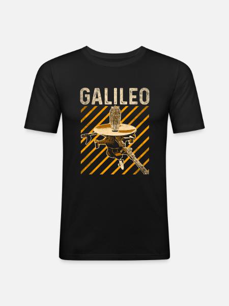 Jupiter spacecraft Galileo - Men's Slim Fit T-Shirt - black