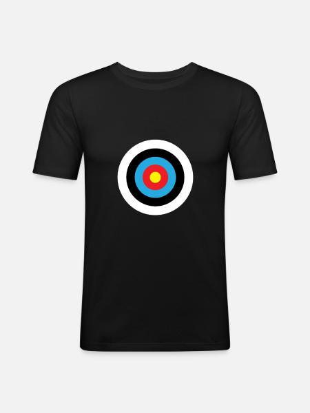 Archery - Target - Men's Slim Fit T-Shirt - black