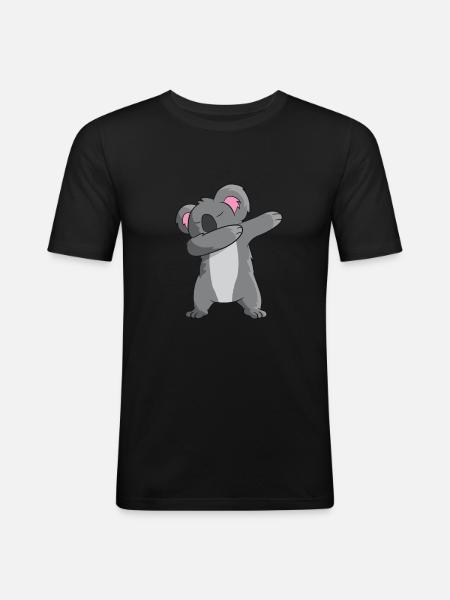 Koala - DAB / danse / tamponner / dabben - T-shirt près du corps Homme - noir