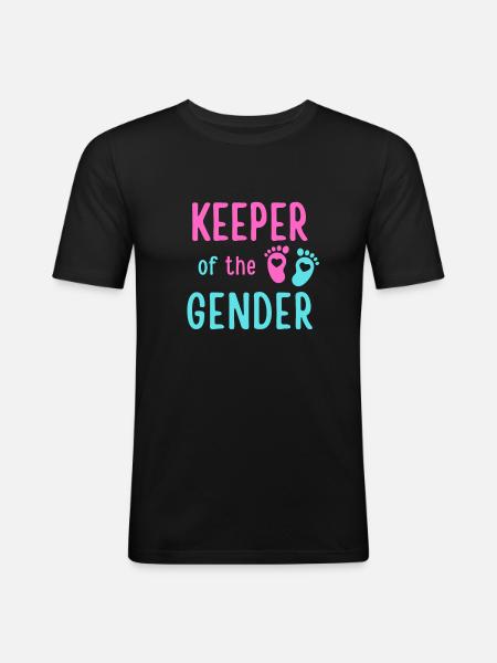 Keeper Of The Gender - Men's Slim Fit T-Shirt - black