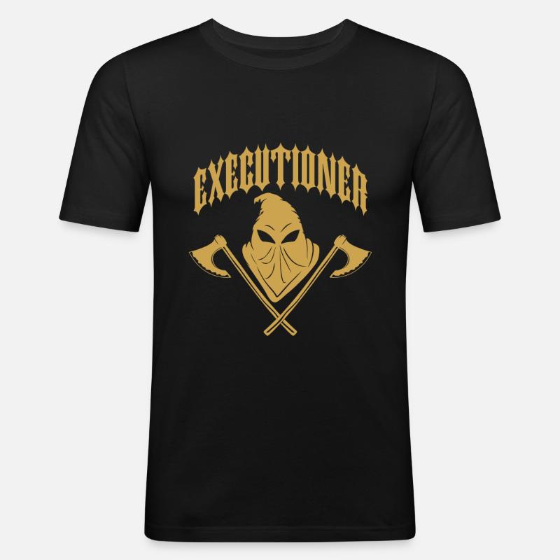 Scharfrichter - Männer Slim Fit T-Shirt - Schwarz