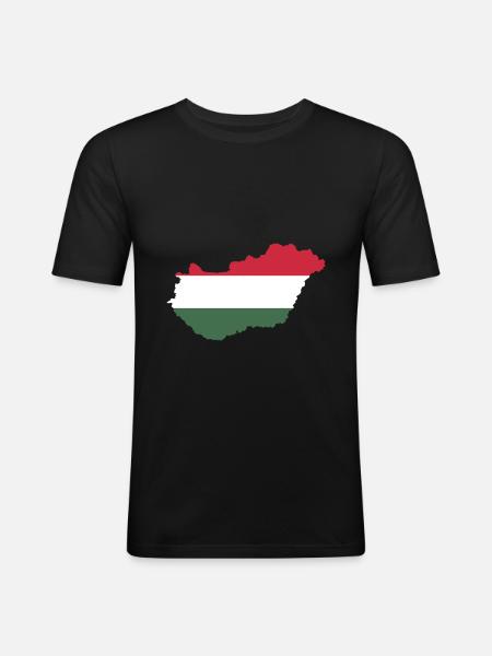 Hungary - Hungary - Magyarország - Men's Slim Fit T-Shirt - black