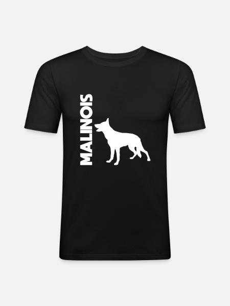 Belge malinois - T-shirt près du corps Homme - noir