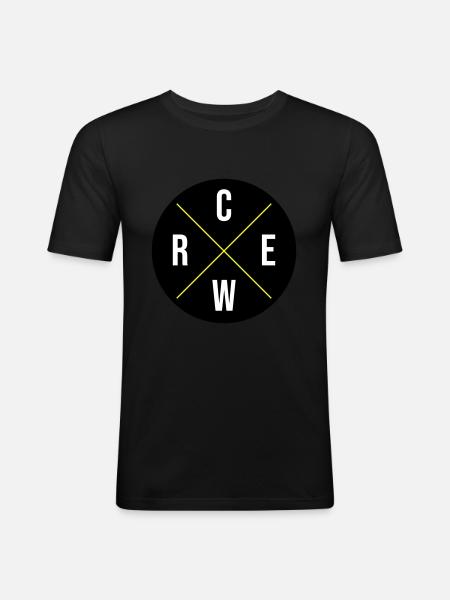 Crew Circle - Men's Slim Fit T-Shirt - black