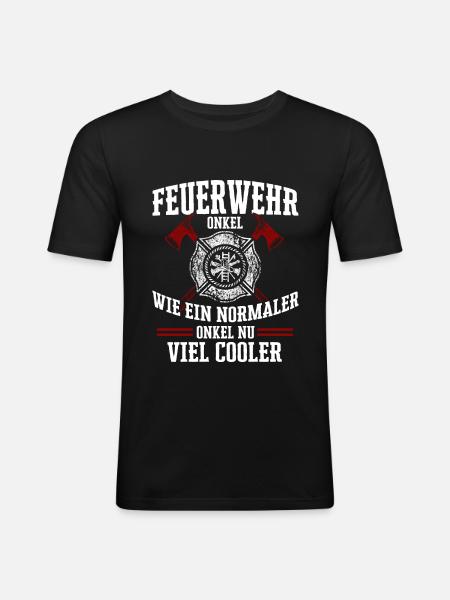 fireman - Men's Slim Fit T-Shirt - black