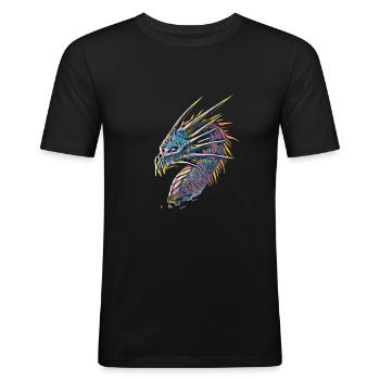 Dragon - Men's Slim Fit T-Shirt - black - Front - Nik (191cm)