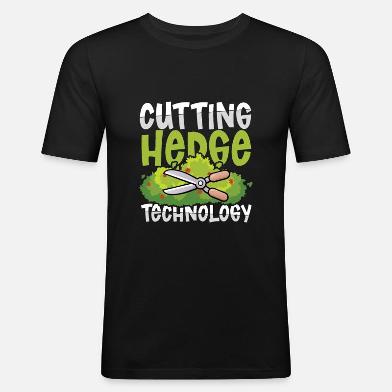 CUTTING HEDGE TECHNOLOGY - Männer Slim Fit T-Shirt - Schwarz