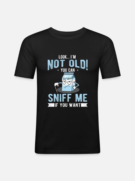Cadeau d'anniversaire drôle - T-shirt près du corps Homme - noir