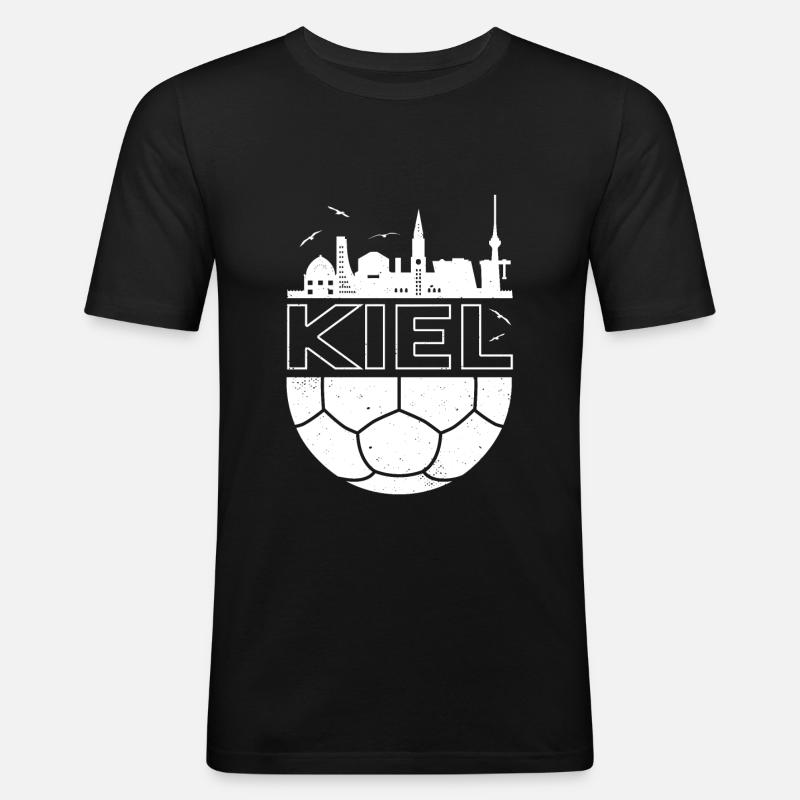 Kiel Handball - Männer Slim Fit T-Shirt - Schwarz