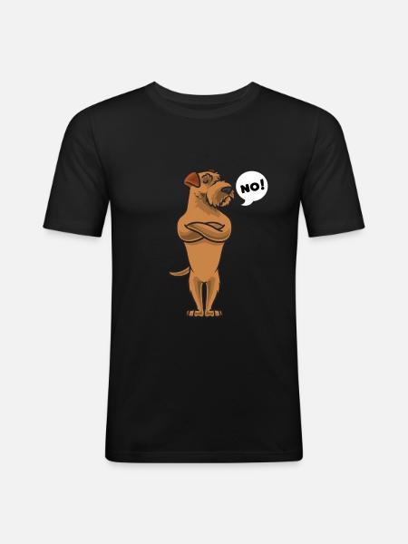 Sturer Irish Terrier - Men's Slim Fit T-Shirt - black