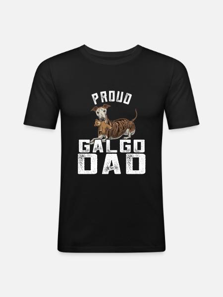 Galgo Espanol Papa - Men's Slim Fit T-Shirt - black