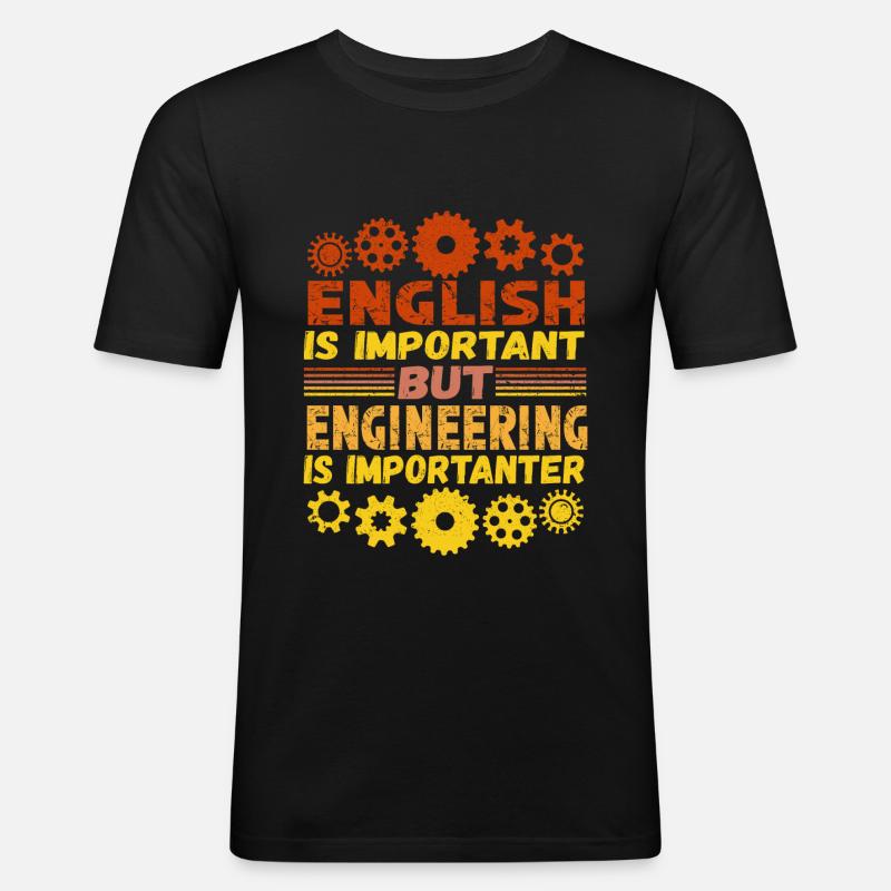 Engineering Engineering - Men's Slim Fit T-Shirt - black