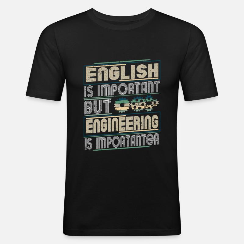 Engineering Engineering - Men's Slim Fit T-Shirt - black