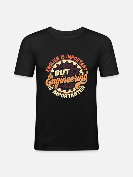 Engineering Engineering - Men's Slim Fit T-Shirt - black