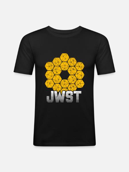 Télescope spatial James Webb - T-shirt près du corps Homme - noir