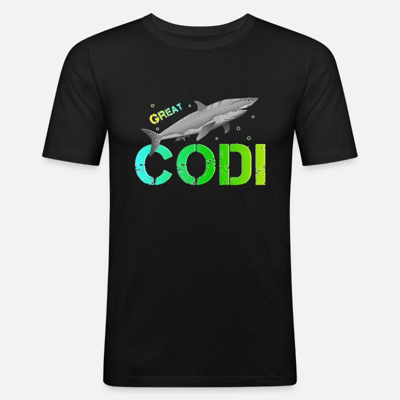 Codi Anniversaire Codi - T-shirt près du corps Homme - noir