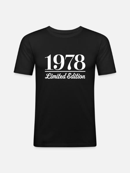 1978 Limited Edition - Men's Slim Fit T-Shirt - black