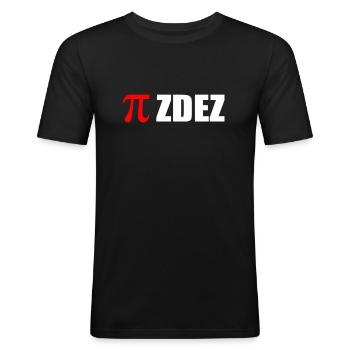 Pizdec Russen Mathe Pi Genie Russland für Slaven - Männer Slim Fit T-Shirt - Schwarz - Vorne - Nik (191cm)