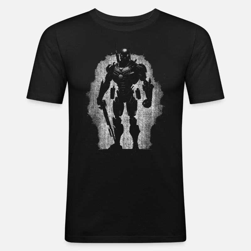Killerroboter Killer Roboter - Männer Slim Fit T-Shirt - Schwarz