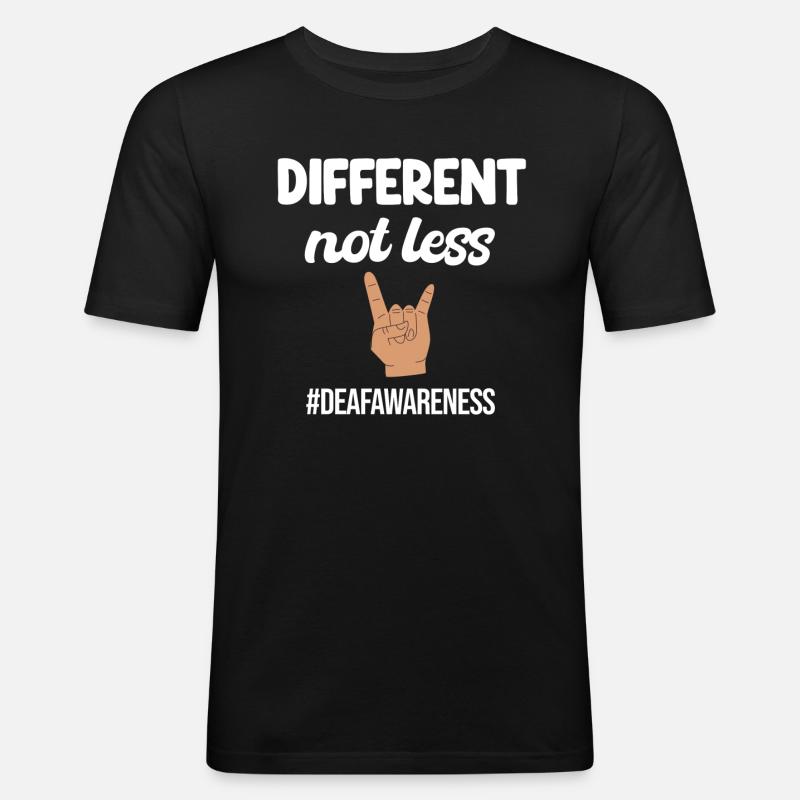 Different, no less fun - Men's Slim Fit T-Shirt - black