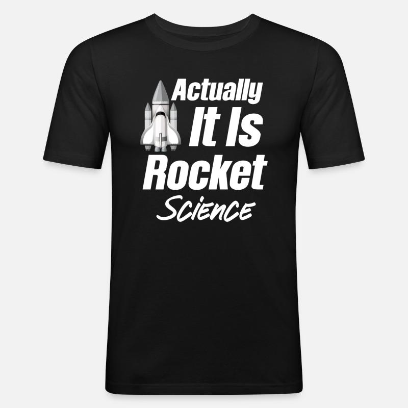 Eigentlich Handelt Es Sich Um - Männer Slim Fit T-Shirt - Schwarz