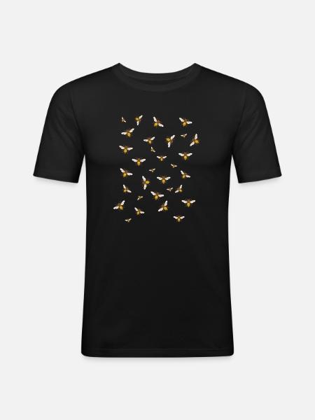 Beekeeper Bees Honey - Men's Slim Fit T-Shirt - black